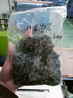 90% SS316L مع مواد قابلة للذوبان بسهولة في الماء طلاء PVA 6mm طول الألياف القصيرة